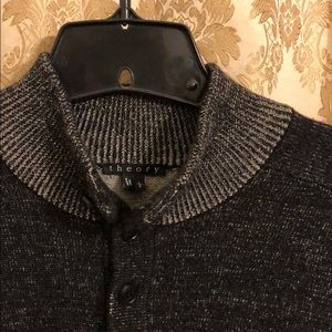 Half-Button Mock-Neck Theory Sweater